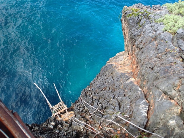 If you are up for it, you can cliff jump into the turquoise waters below El Cabito near Las Galeras. (We were NOT up for it!)